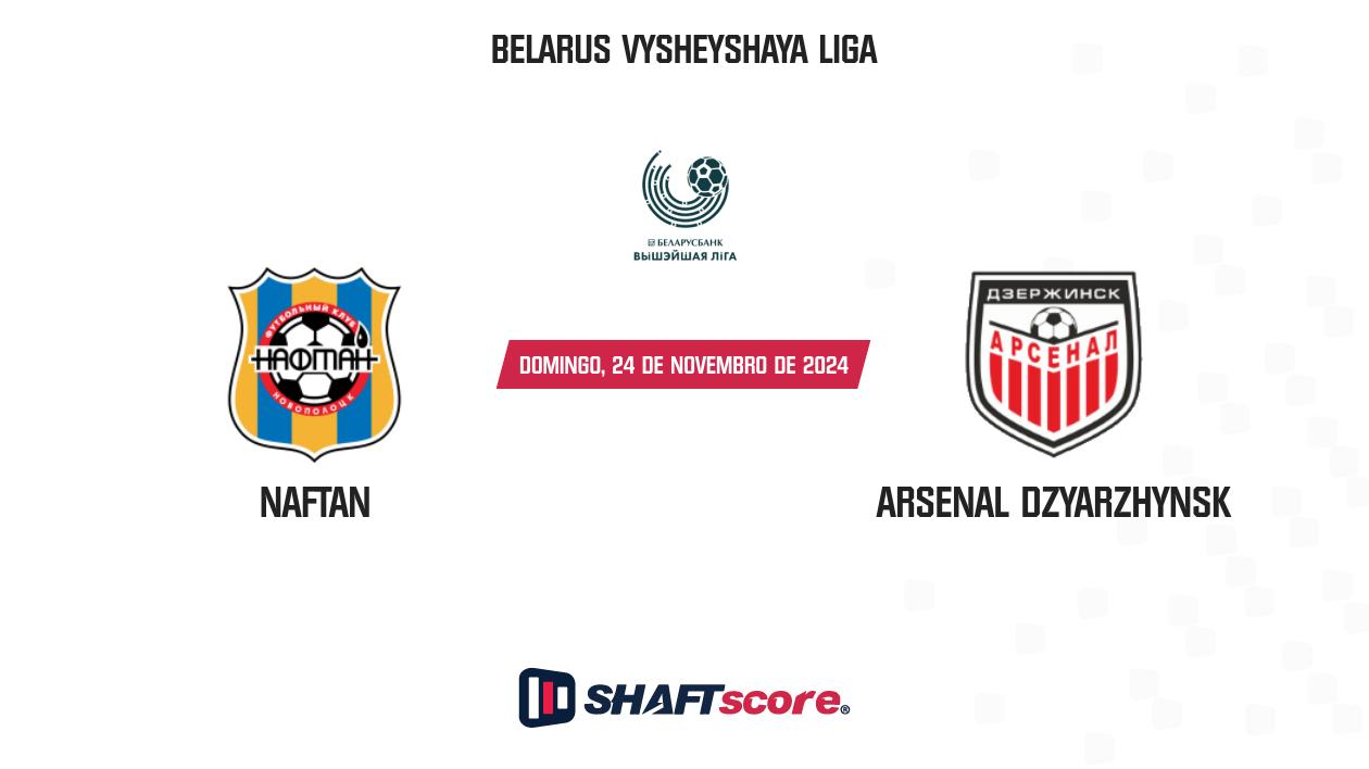 Palpite: Naftan vs Arsenal Dzyarzhynsk