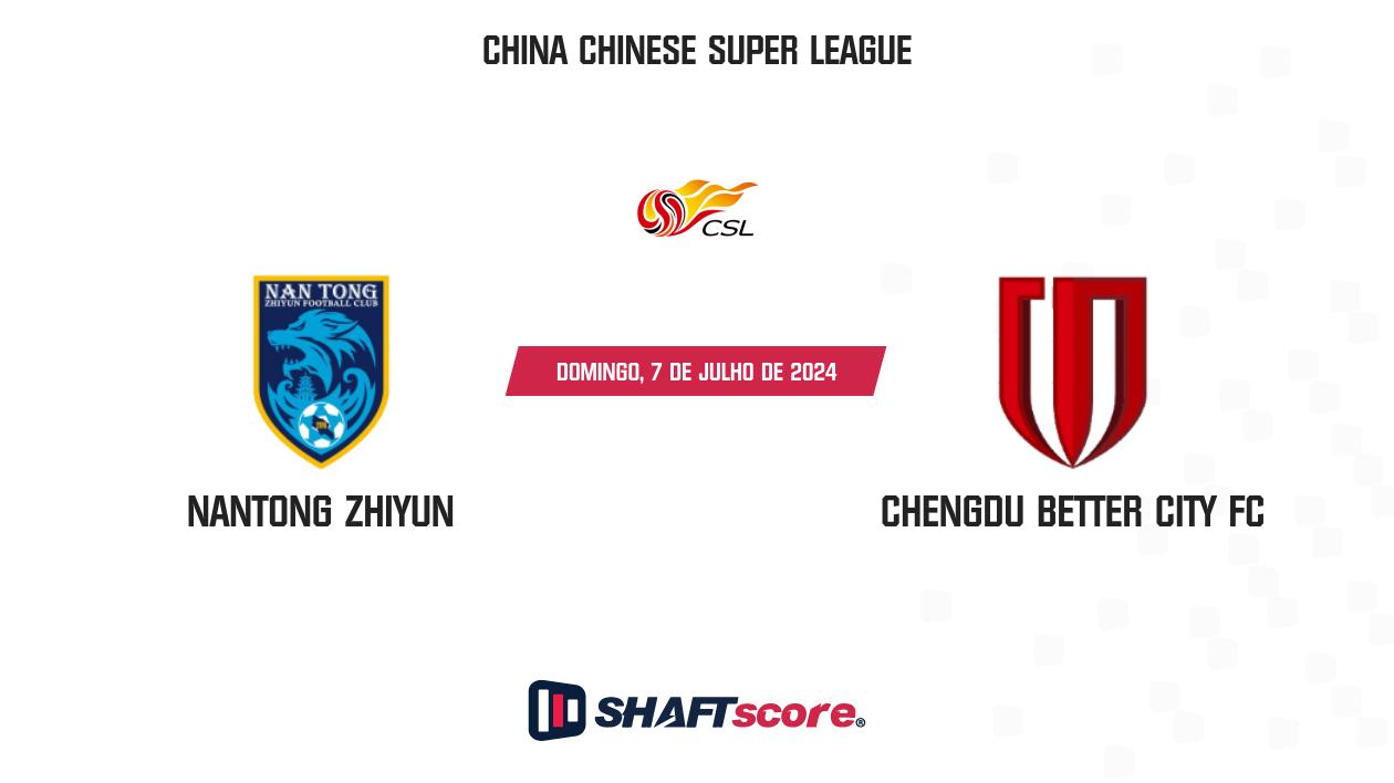 Palpite: Nantong Zhiyun vs Chengdu Better City FC