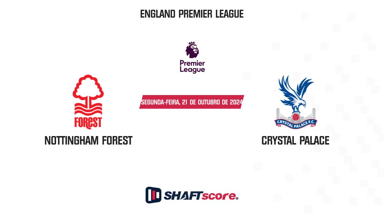 Palpite: Nottingham Forest vs Crystal Palace