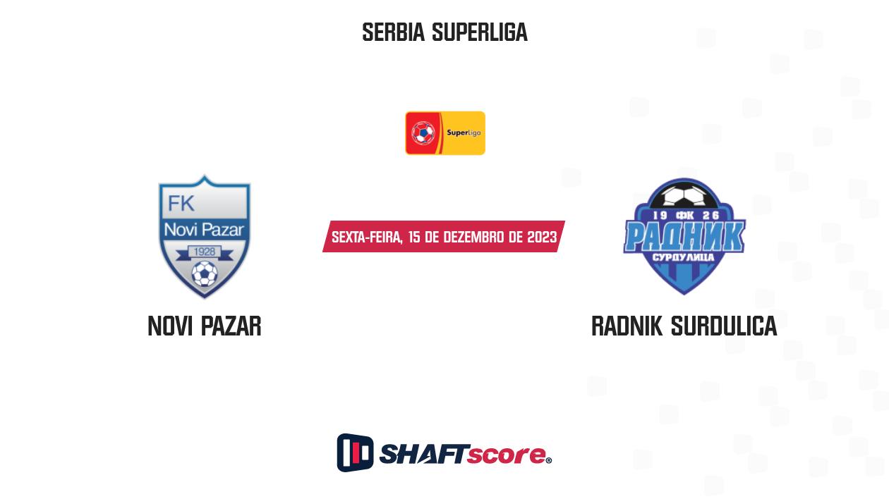 Novi Pazar vs Radnik Surdulica 15/12/2023 15:00 Futebol eventos e