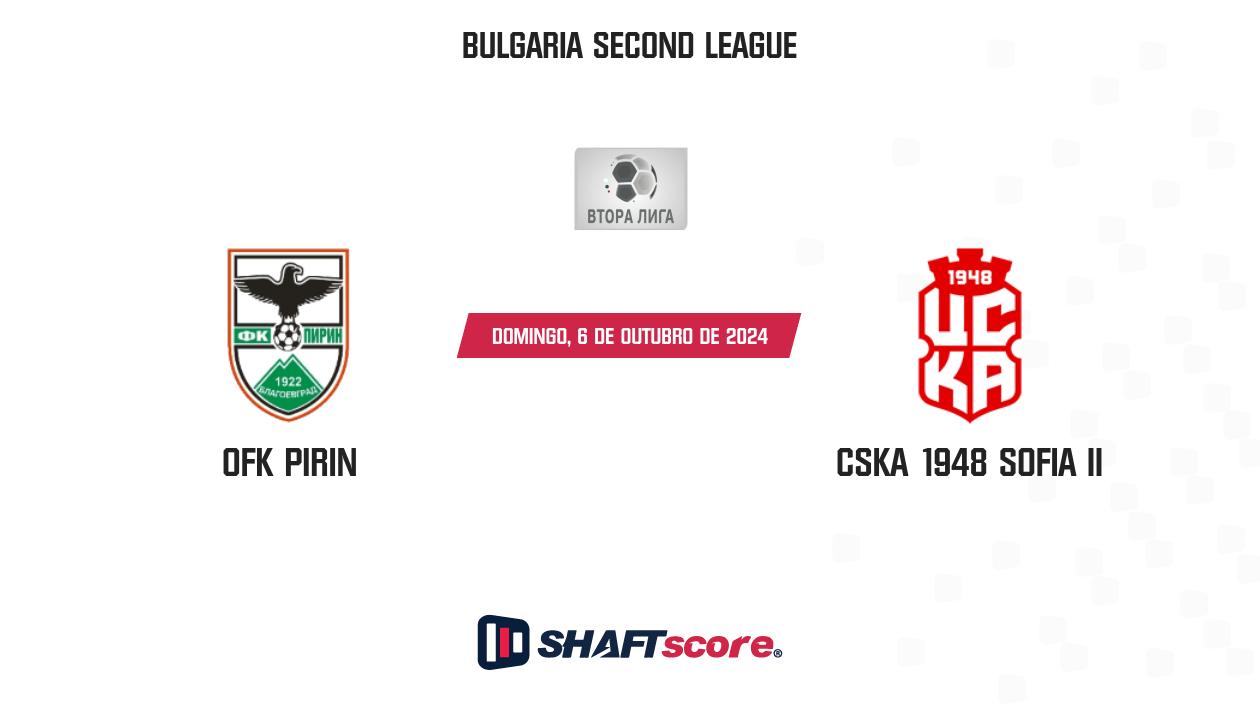 Palpite: OFK Pirin vs CSKA 1948 Sofia II