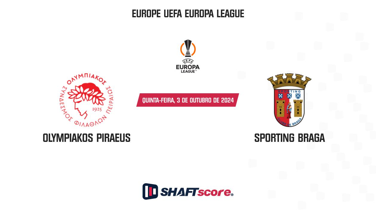 Palpite: Olympiakos Piraeus vs Sporting Braga