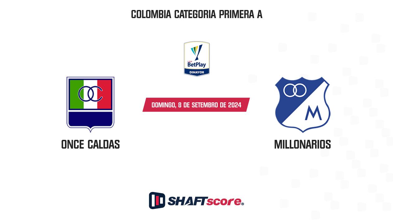 Palpite: Once Caldas vs Millonarios