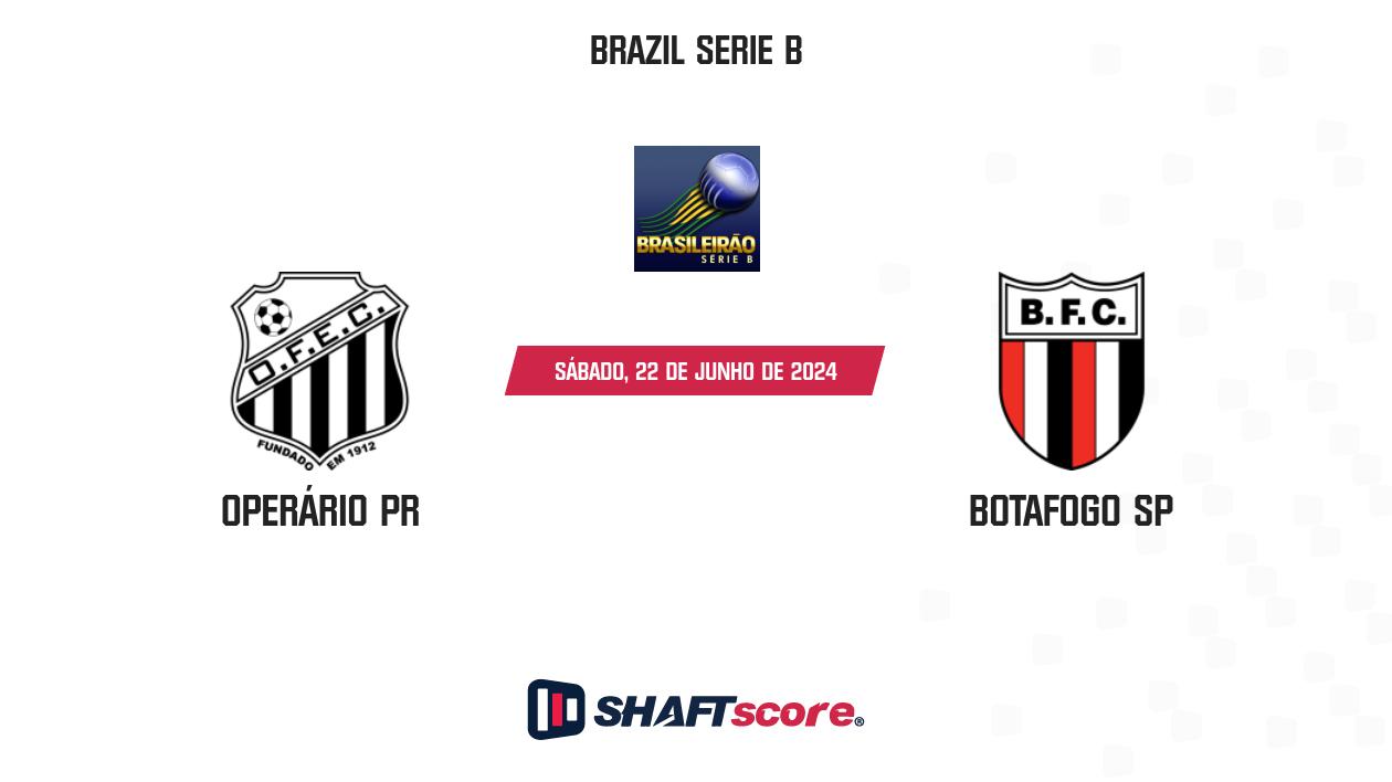 Palpite: Operário PR vs Botafogo SP