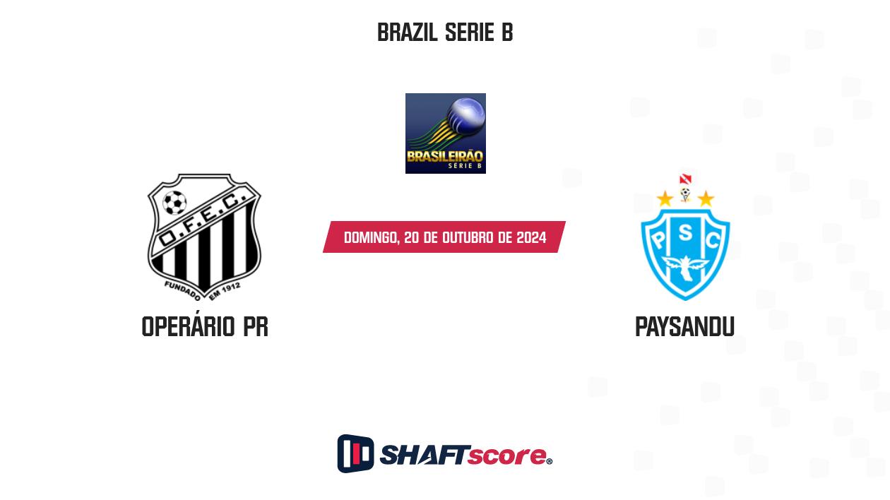 Palpite: Operário PR vs Paysandu