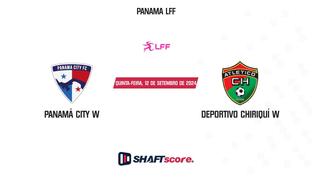 Palpite: Panamá City W vs Deportivo Chiriquí W