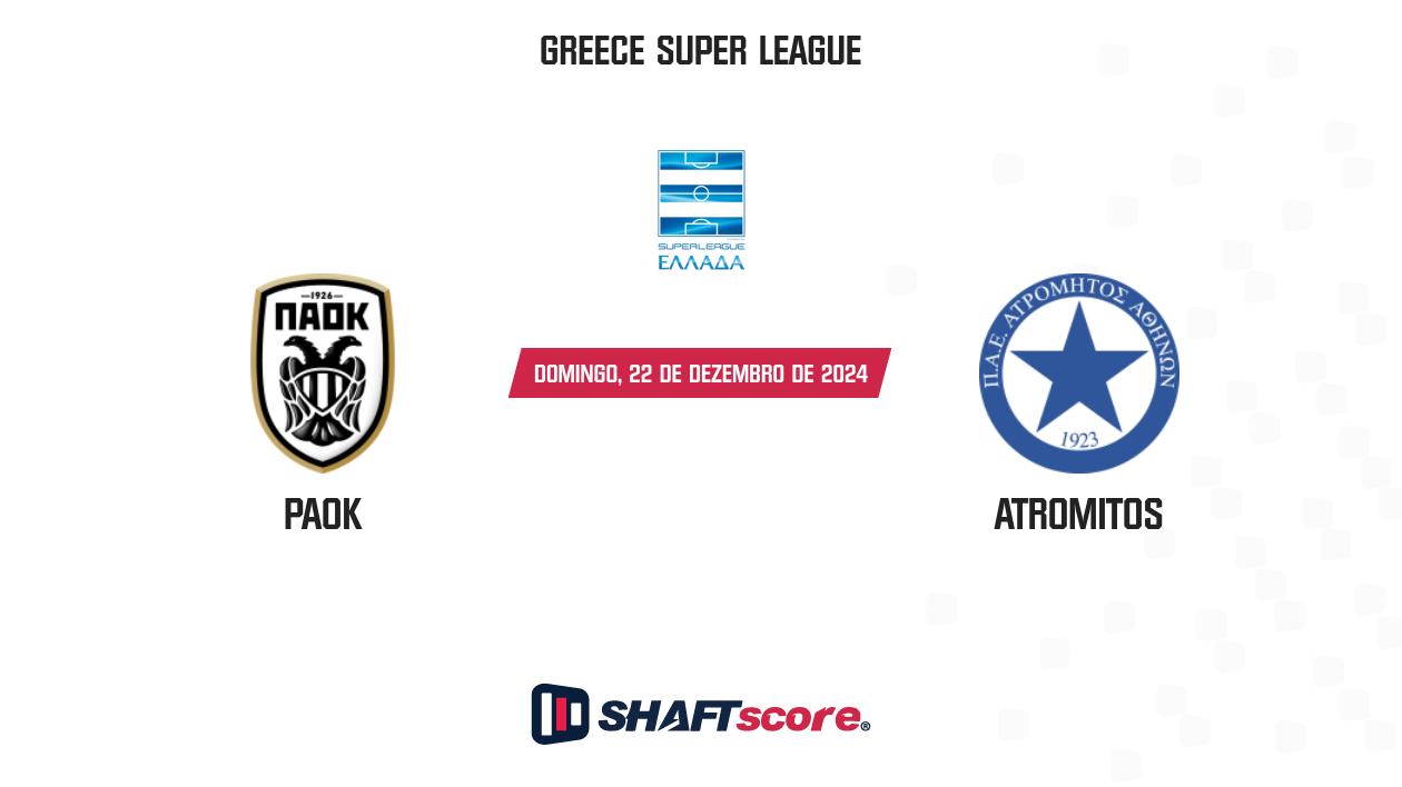 Palpite: PAOK vs Atromitos