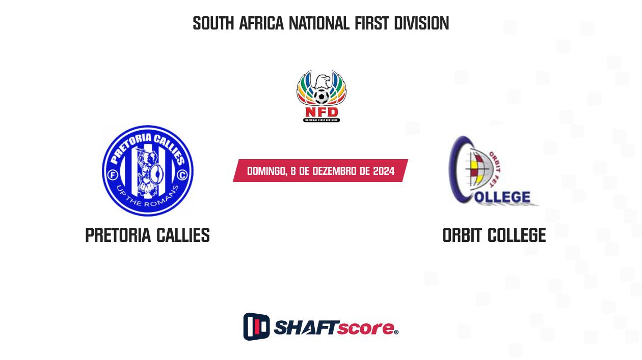 Palpite: Pretoria Callies vs Orbit College