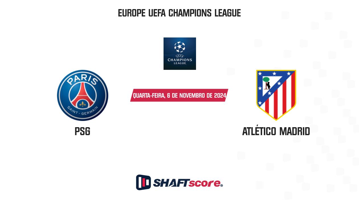 Palpite: PSG vs Atlético Madrid