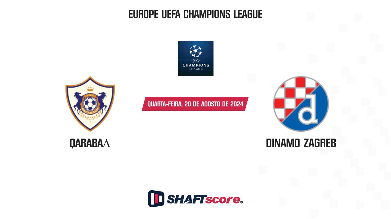 Palpite: Qarabağ vs Dinamo Zagreb