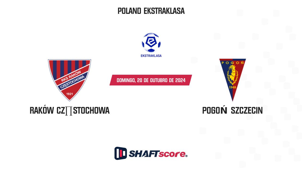 Palpite: Raków Częstochowa vs Pogoń Szczecin