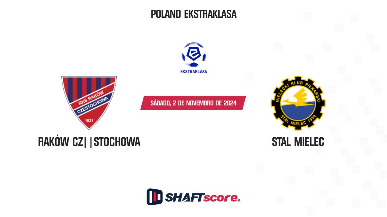 Palpite: Raków Częstochowa vs Stal Mielec