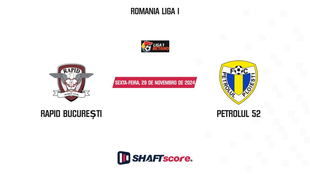 Palpite: Rapid Bucureşti vs Petrolul 52