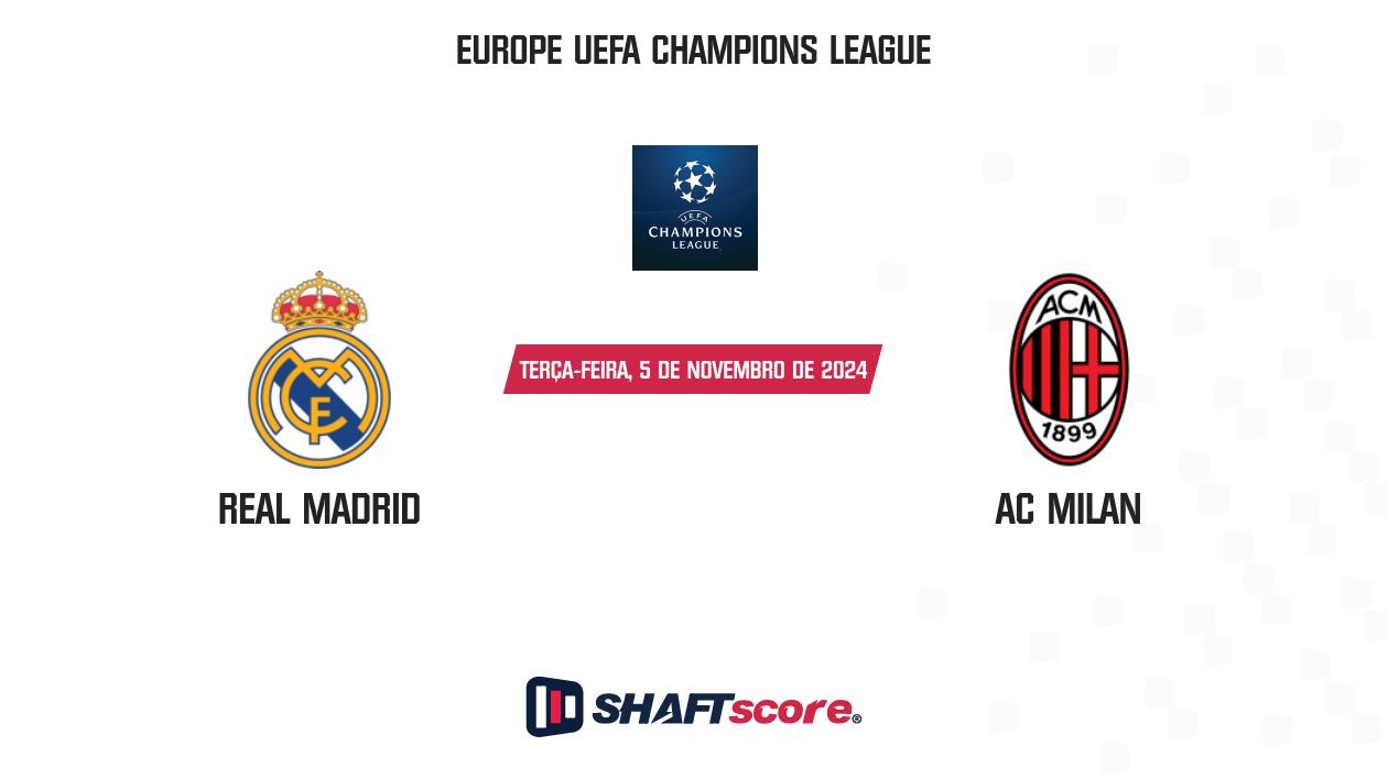 Palpite: Real Madrid vs AC Milan