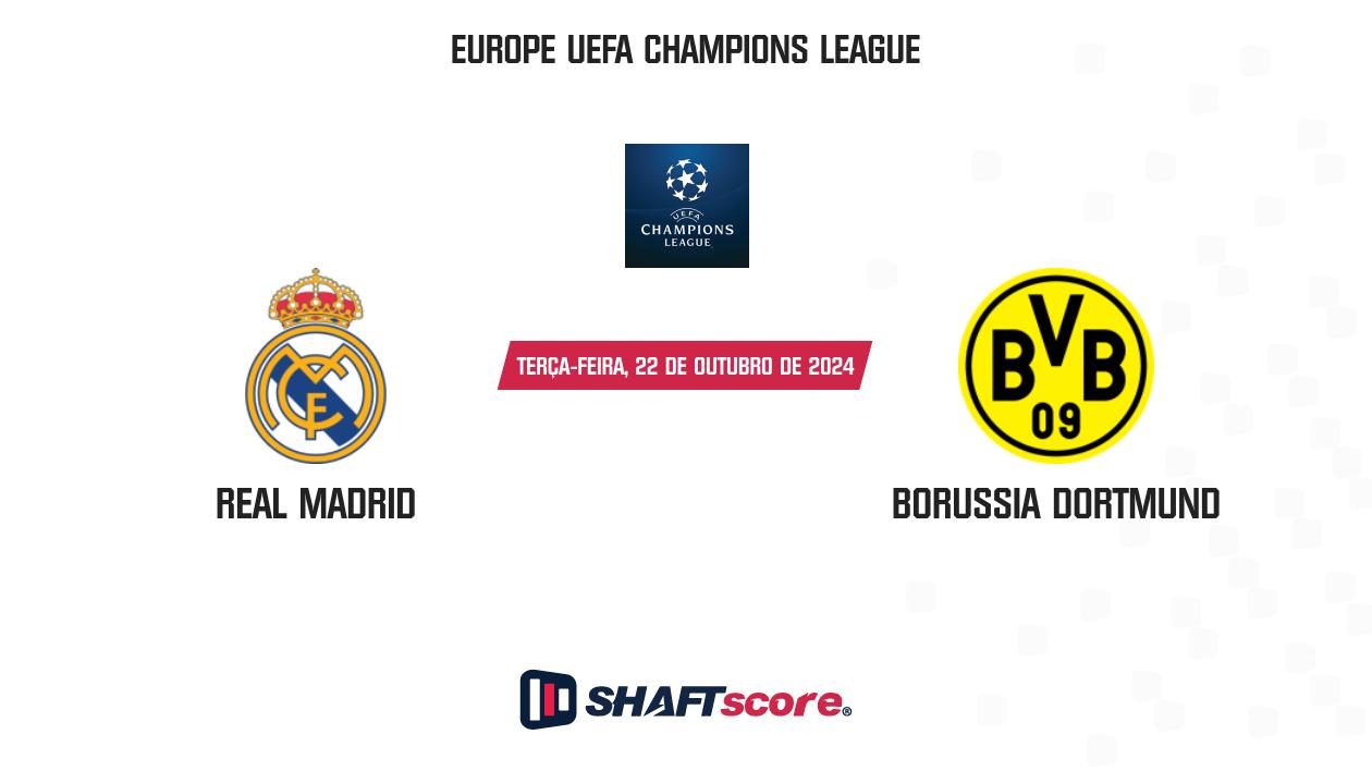 Palpite: Real Madrid vs Borussia Dortmund