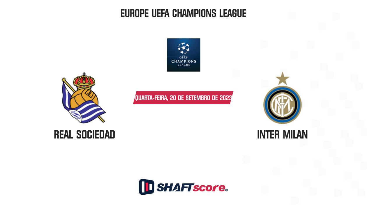 Prognóstico, palpite e dicas: Real Sociedad vs Inter Milan