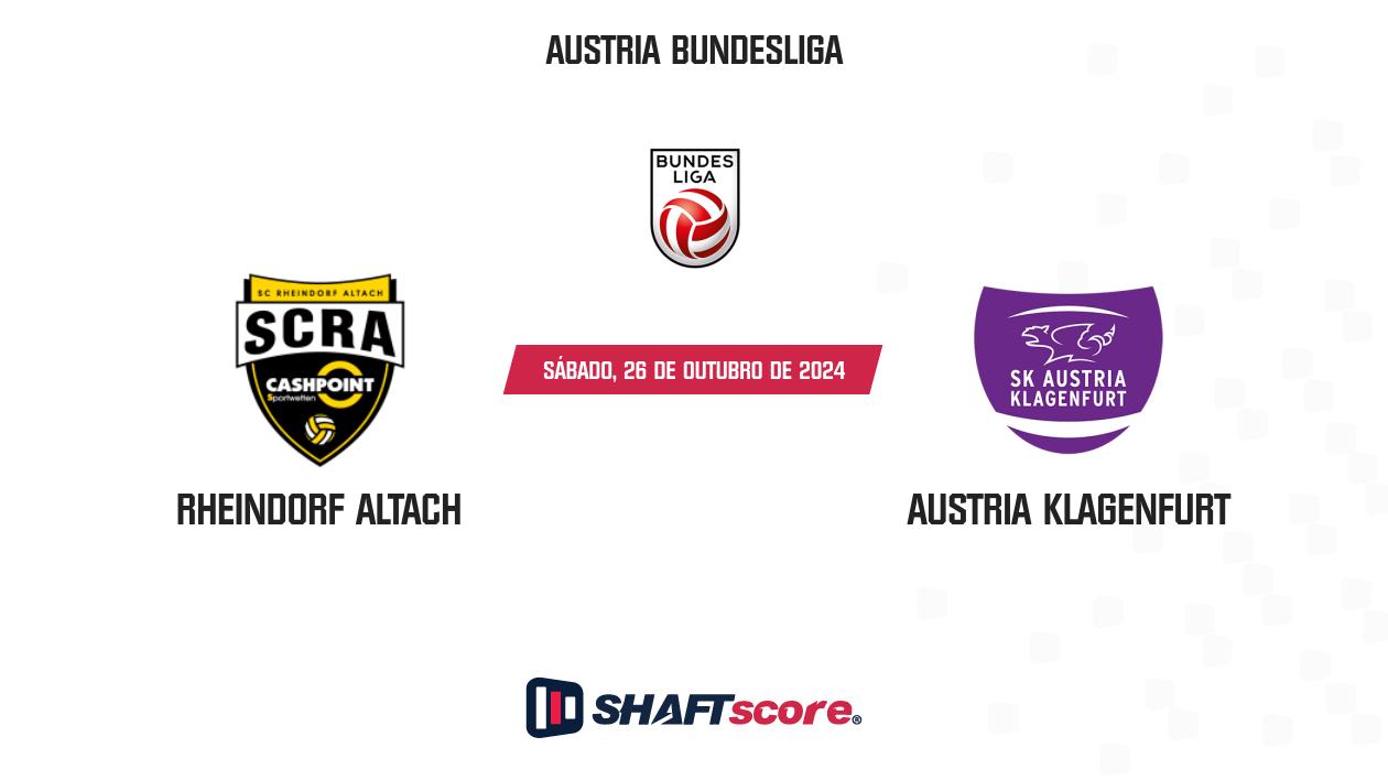 Palpite: Rheindorf Altach vs Austria Klagenfurt