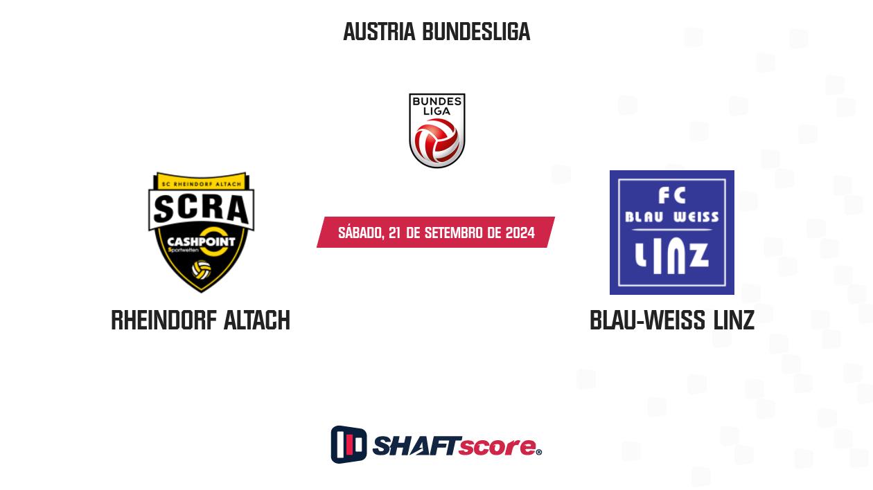 Palpite: Rheindorf Altach vs Blau-Weiß Linz