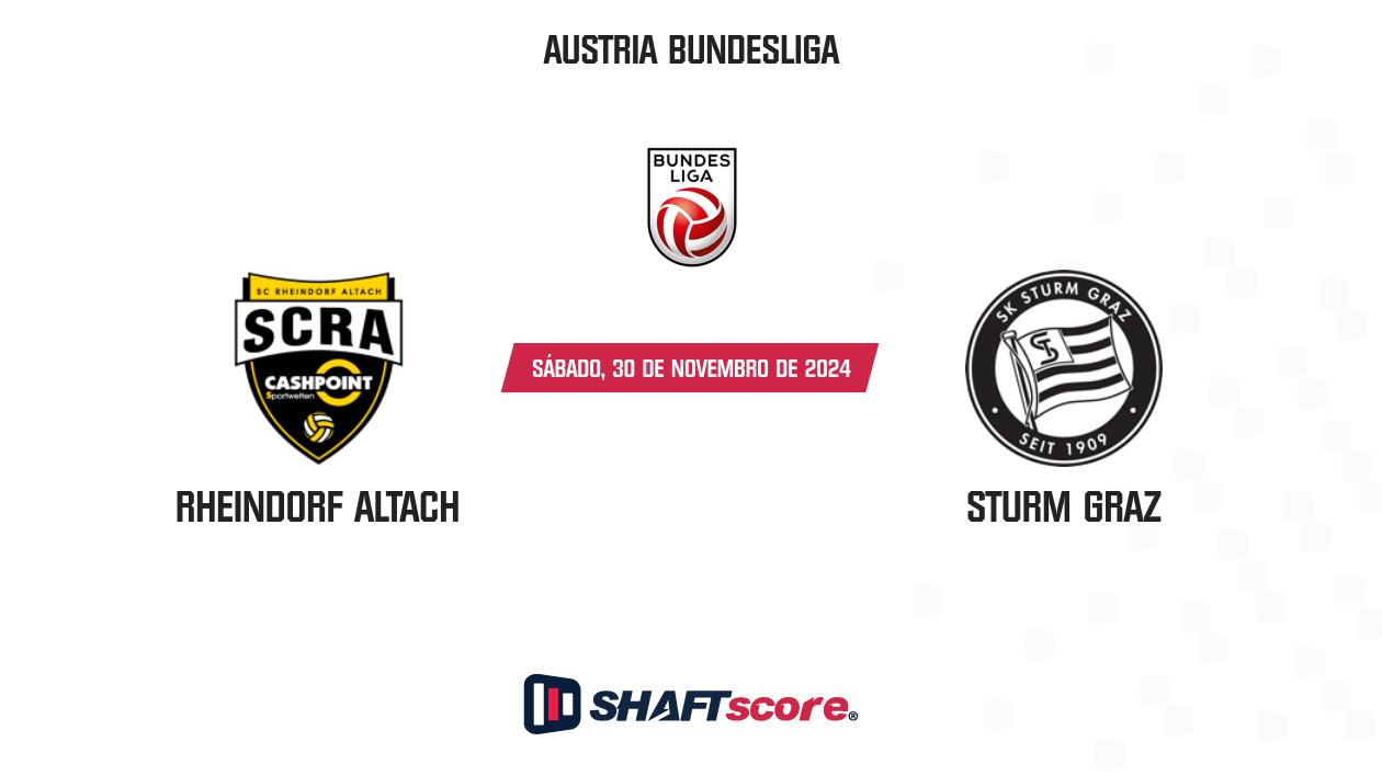 Palpite: Rheindorf Altach vs Sturm Graz