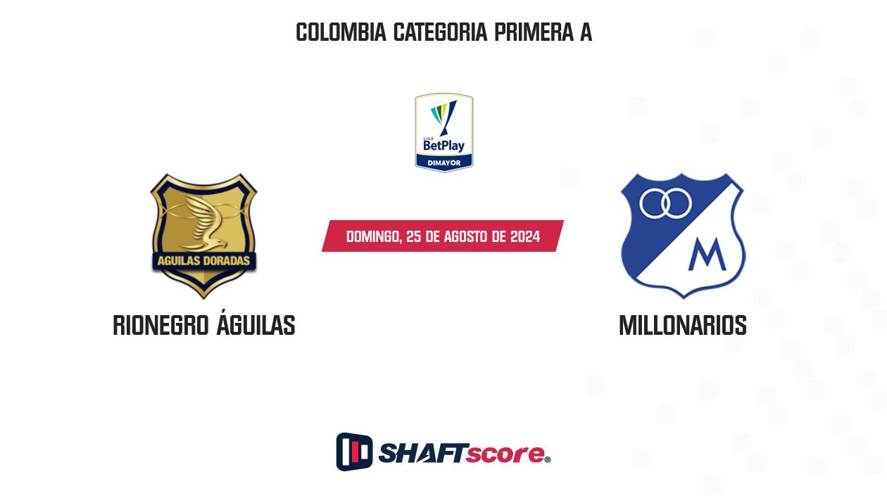 Palpite: Rionegro Águilas vs Millonarios