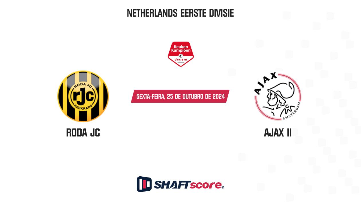 Palpite: Roda JC vs Ajax II