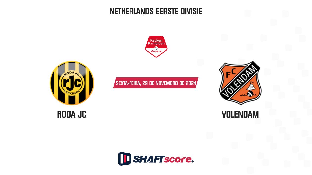 Palpite: Roda JC vs Volendam