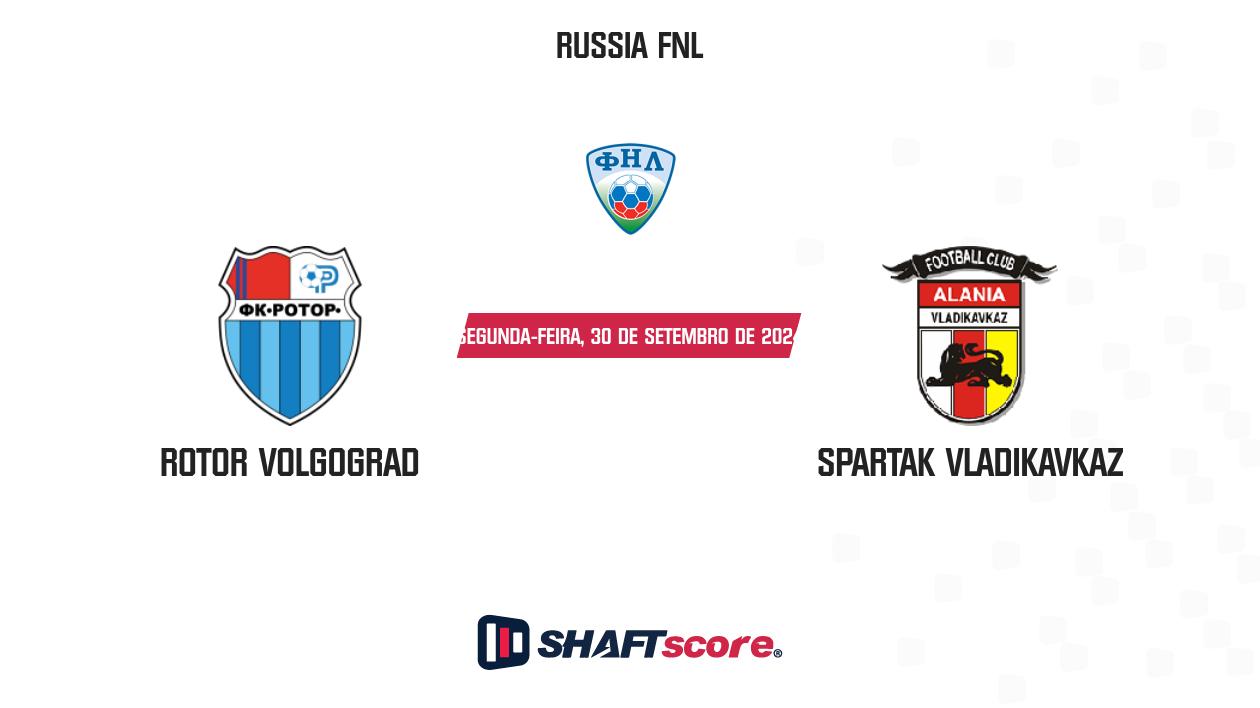 Palpite: Rotor Volgograd vs Spartak Vladikavkaz