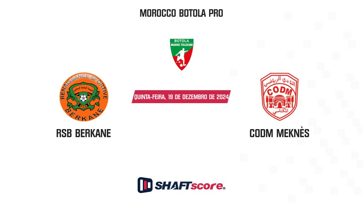 Palpite: RSB Berkane vs CODM Meknès