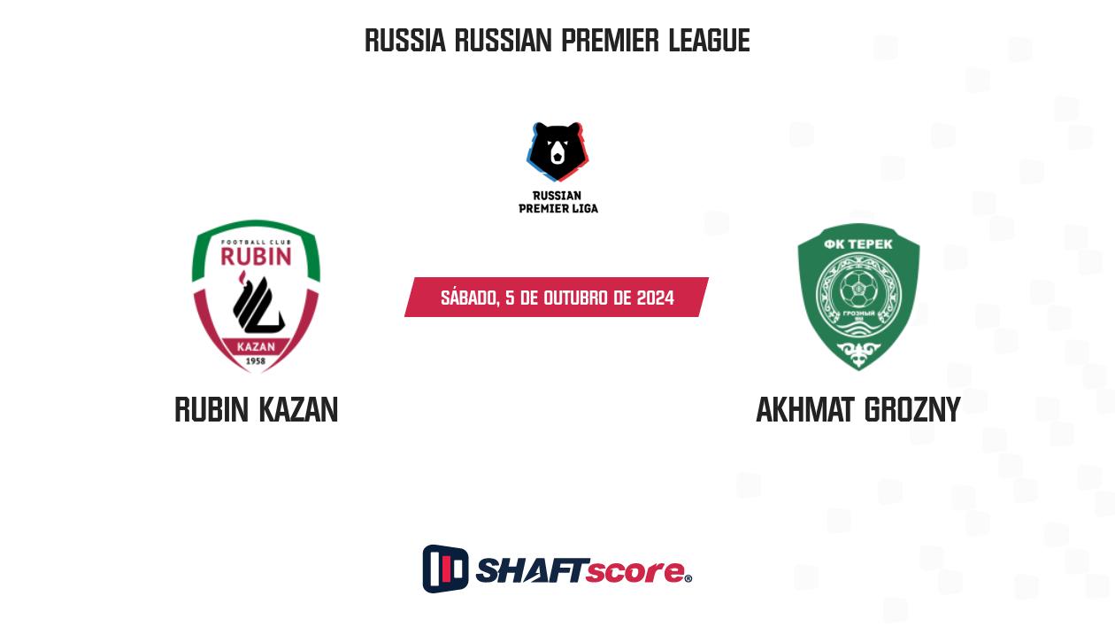 Palpite: Rubin Kazan vs Akhmat Grozny