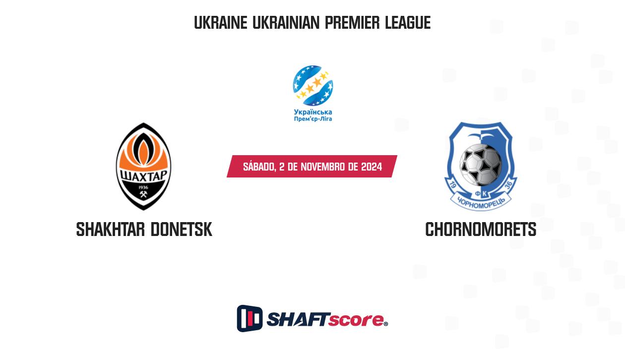 Palpite: Shakhtar Donetsk vs Chornomorets