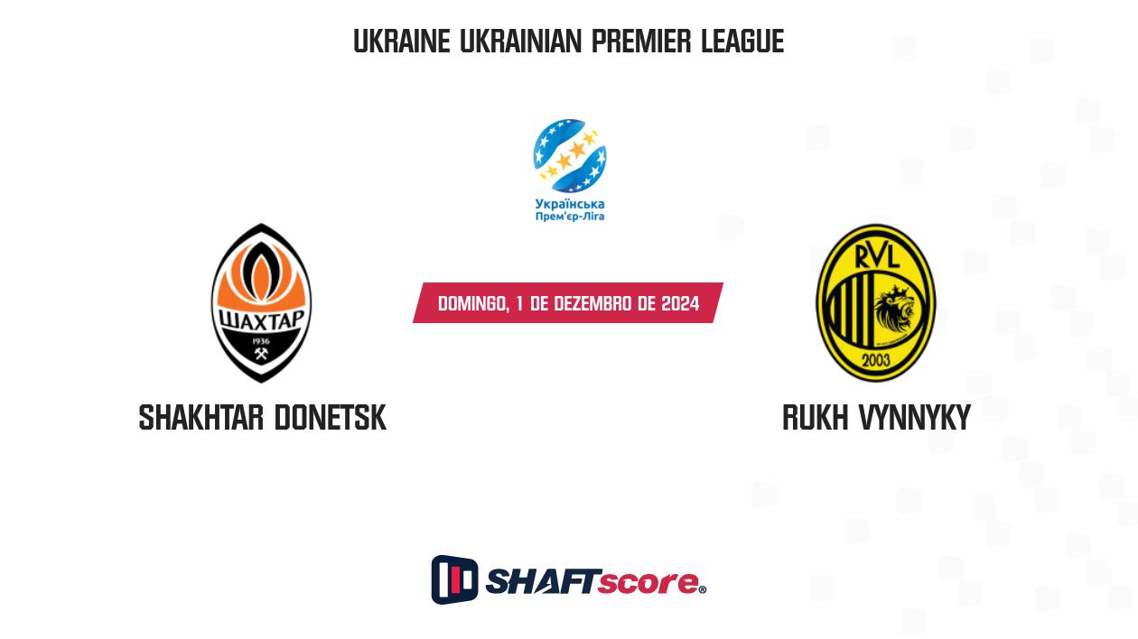 Palpite: Shakhtar Donetsk vs Rukh Vynnyky