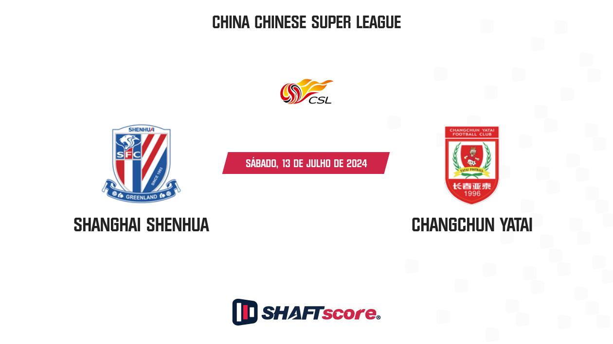 Palpite: Shanghai Shenhua vs Changchun Yatai