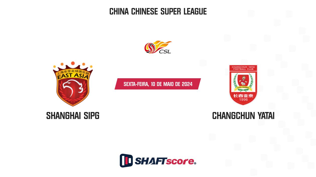 Palpite: Shanghai SIPG vs Changchun Yatai