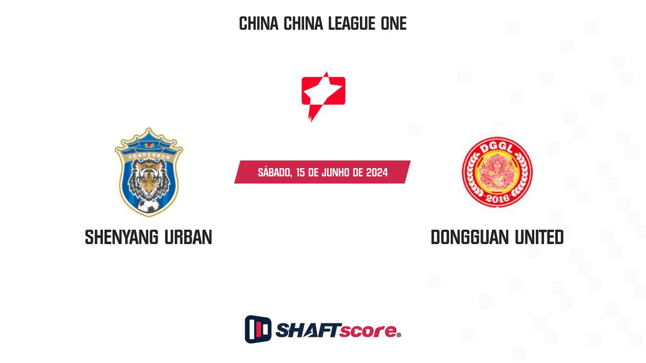 Palpite: Shenyang Urban vs Dongguan United