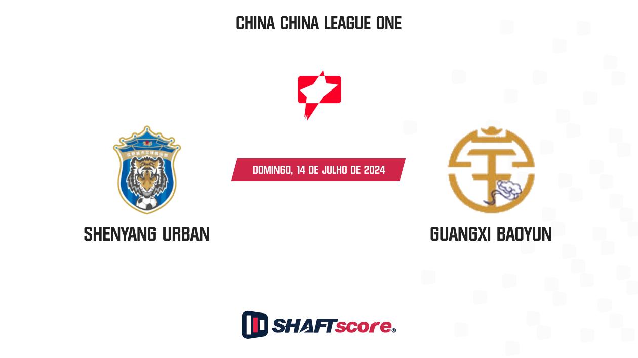 Palpite: Shenyang Urban vs Guangxi Baoyun