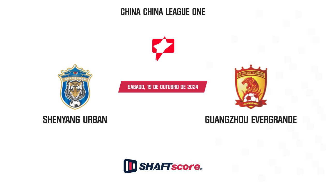 Palpite: Shenyang Urban vs Guangzhou Evergrande