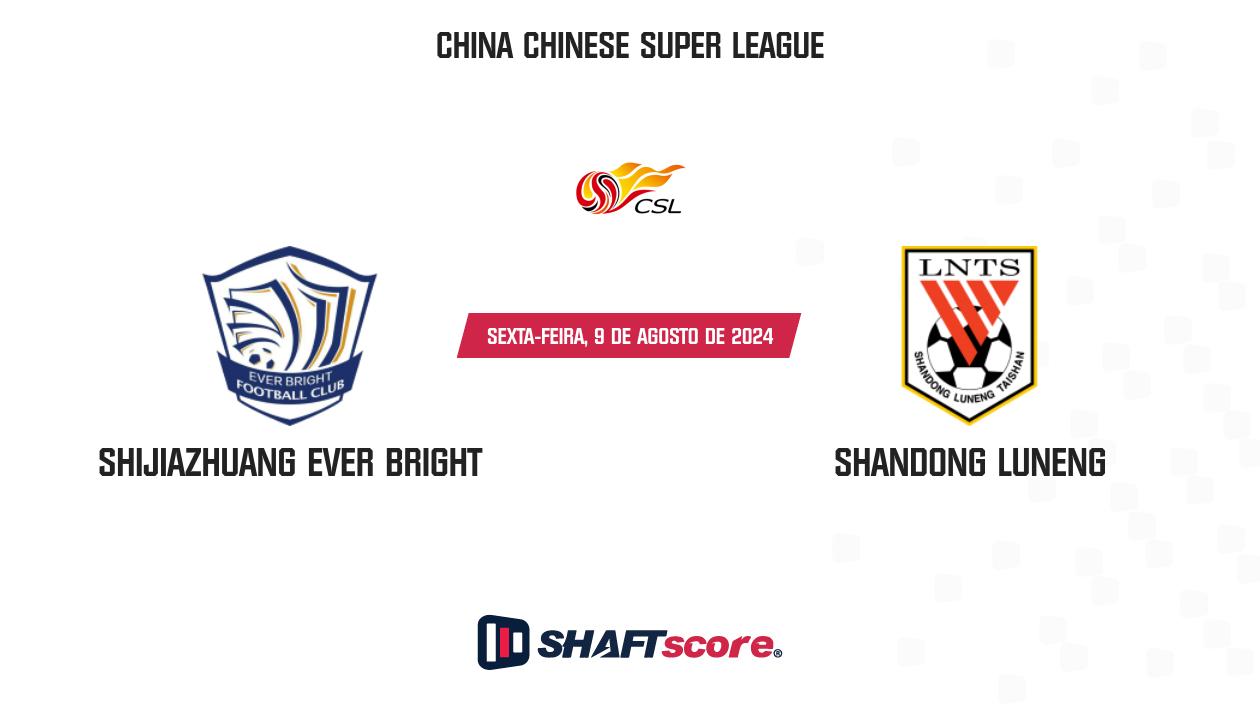 Palpite: Shijiazhuang Ever Bright vs Shandong Luneng