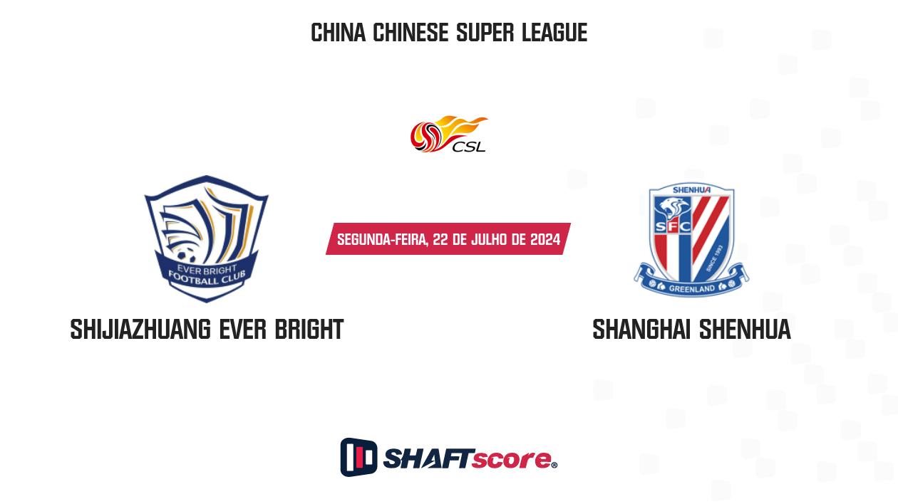 Palpite: Shijiazhuang Ever Bright vs Shanghai Shenhua