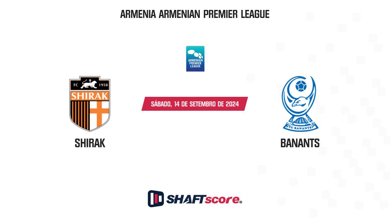 Palpite: Shirak vs Banants