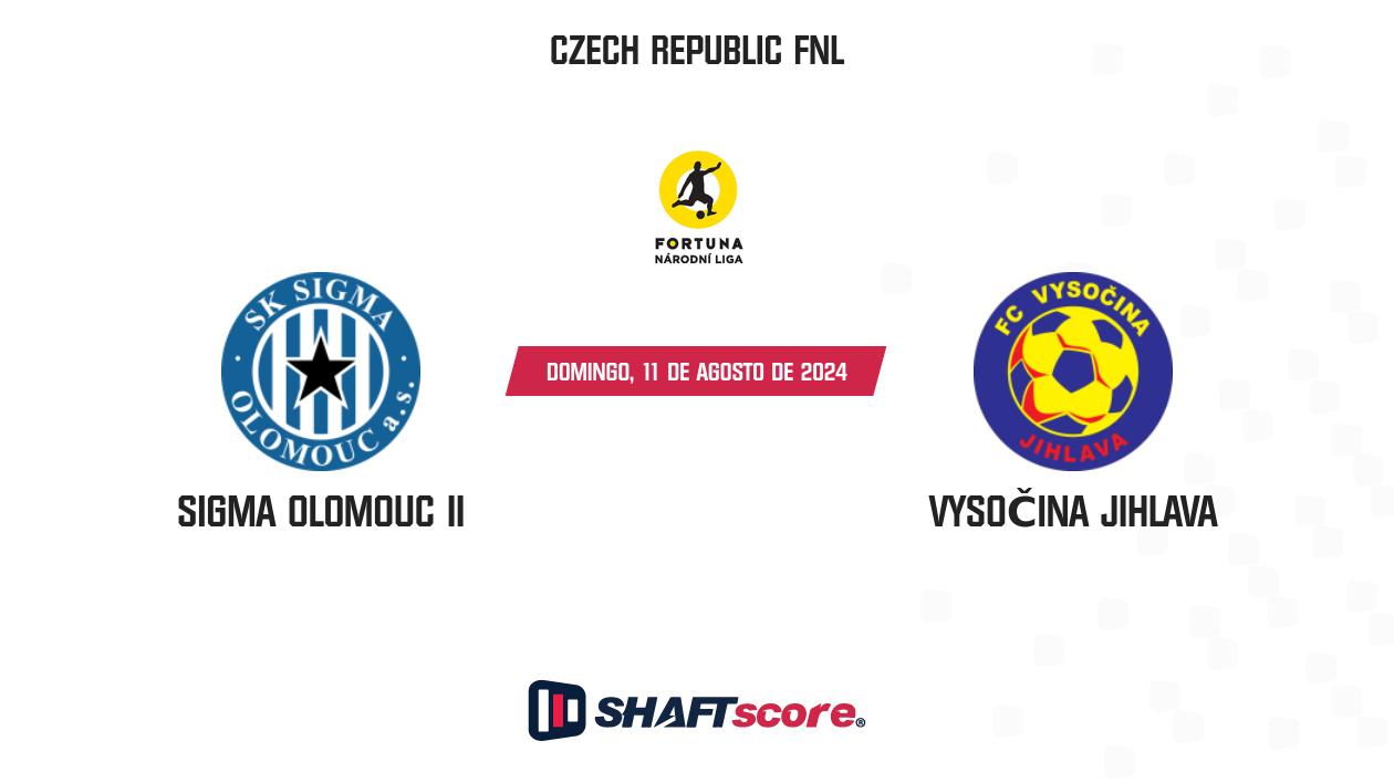 Palpite: Sigma Olomouc II vs Vysočina Jihlava