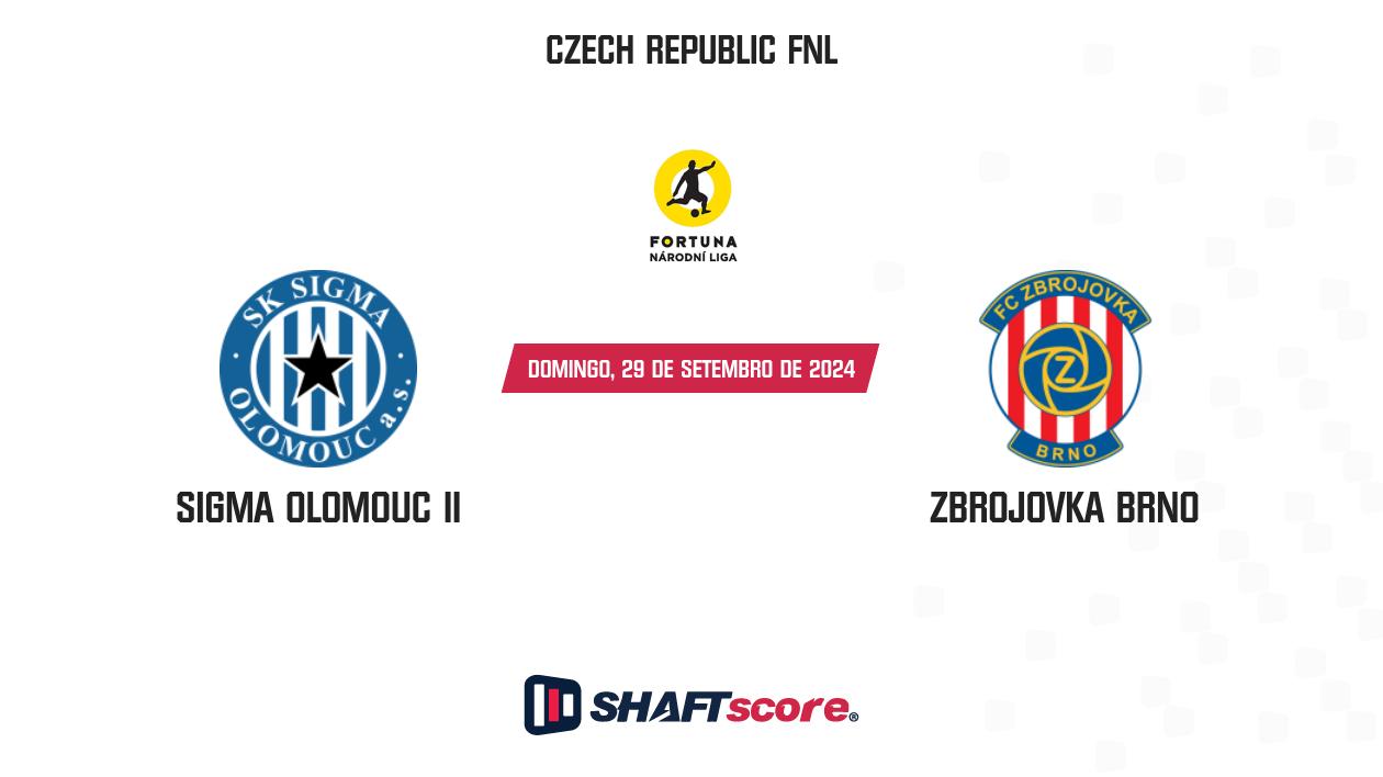 Palpite: Sigma Olomouc II vs Zbrojovka Brno