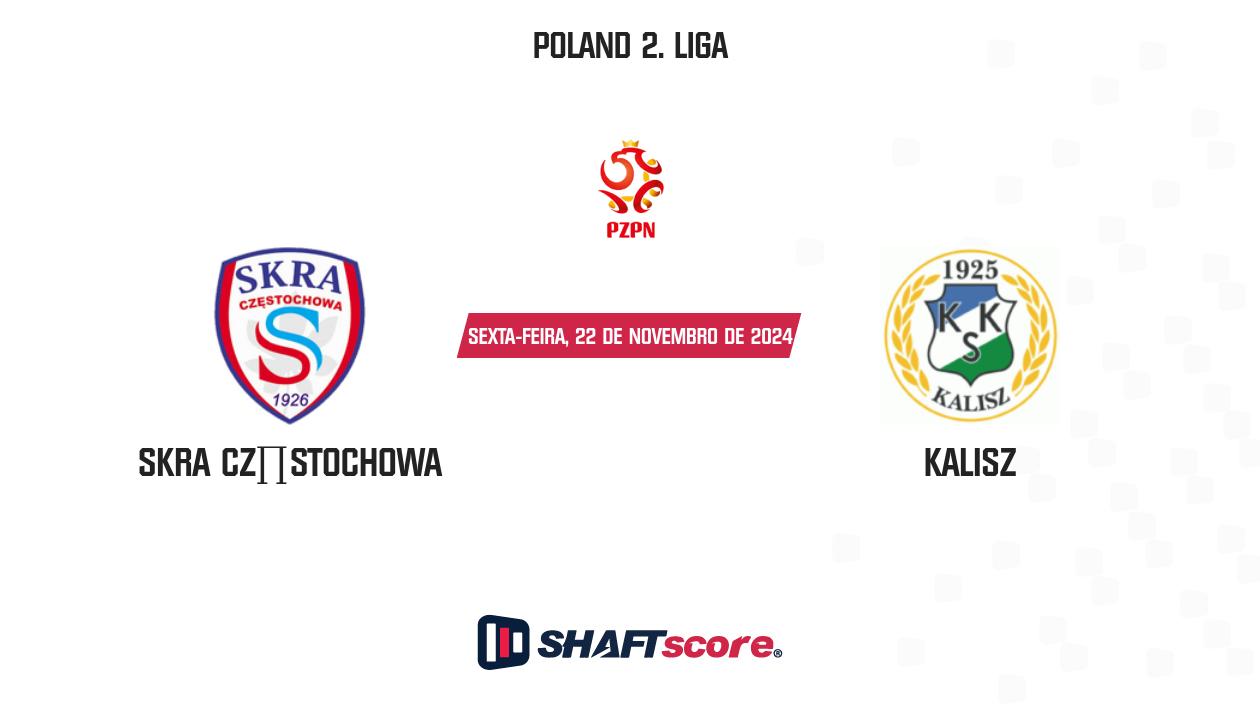 Palpite: SKRA Częstochowa vs Kalisz