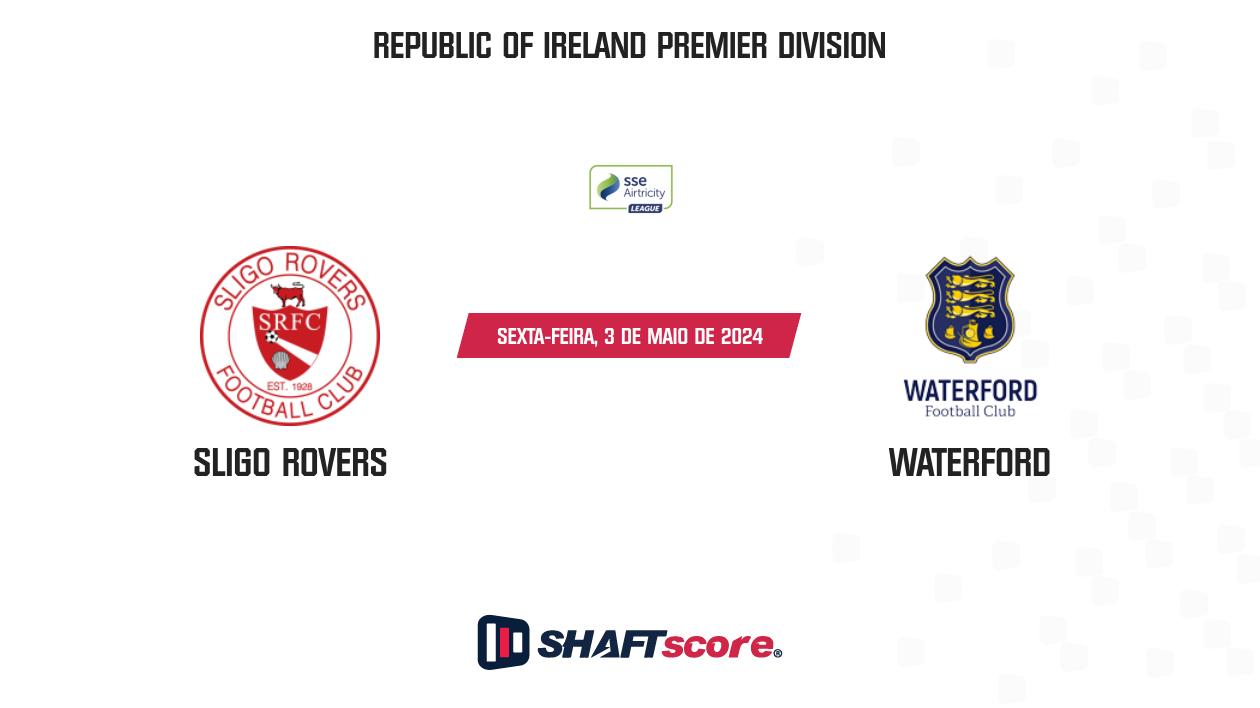 Palpite: Sligo Rovers vs Waterford