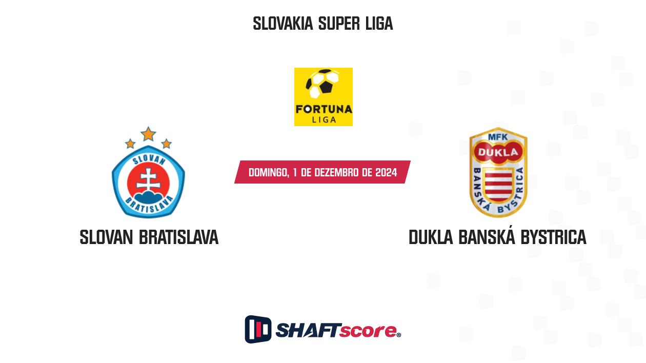 Palpite: Slovan Bratislava vs Dukla Banská Bystrica