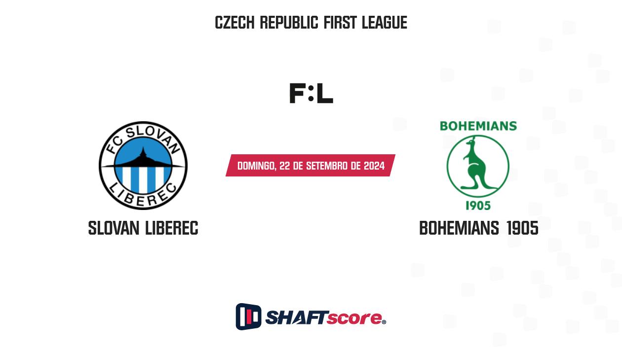 Palpite: Slovan Liberec vs Bohemians 1905