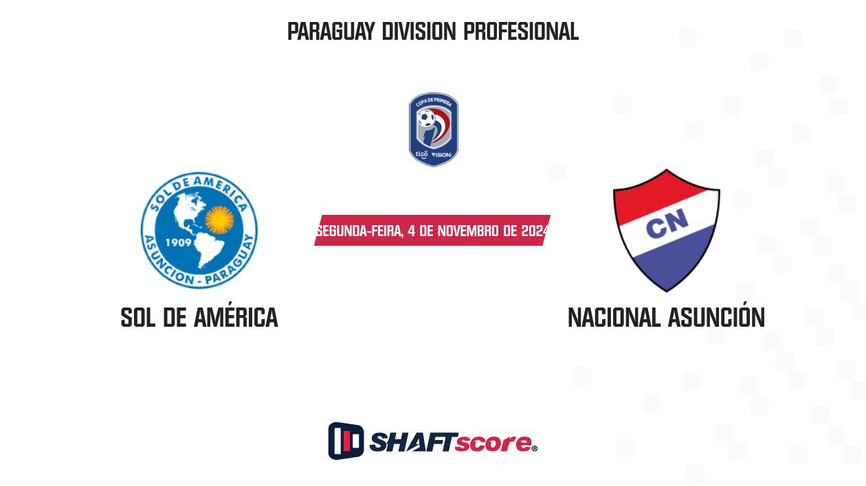 Palpite: Sol de América vs Nacional Asunción