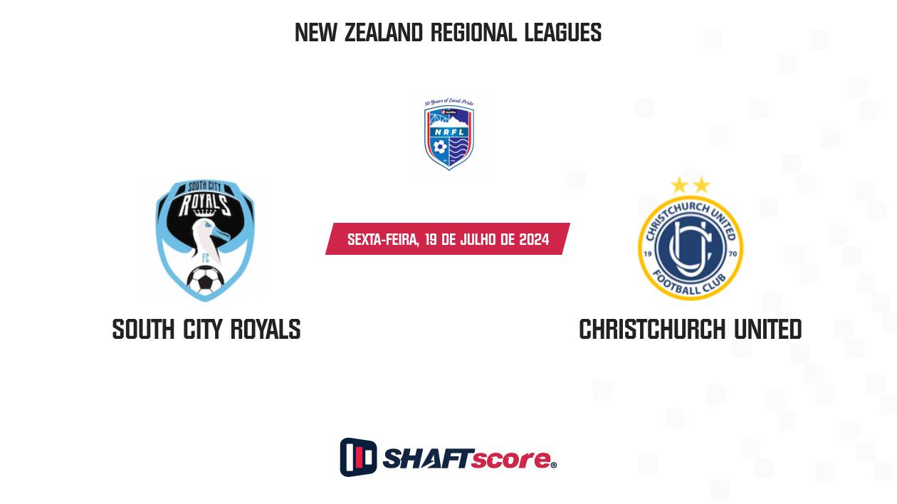 Palpite: South City Royals vs Christchurch United