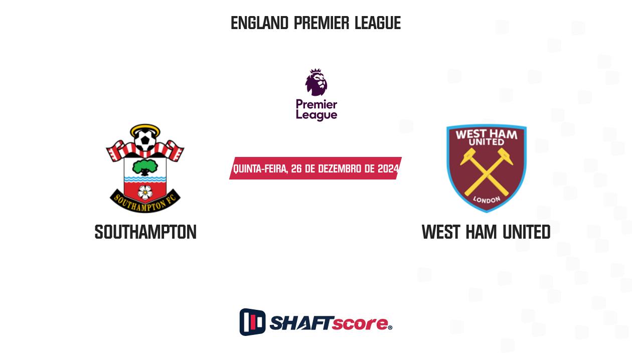 Palpite: Southampton vs West Ham United