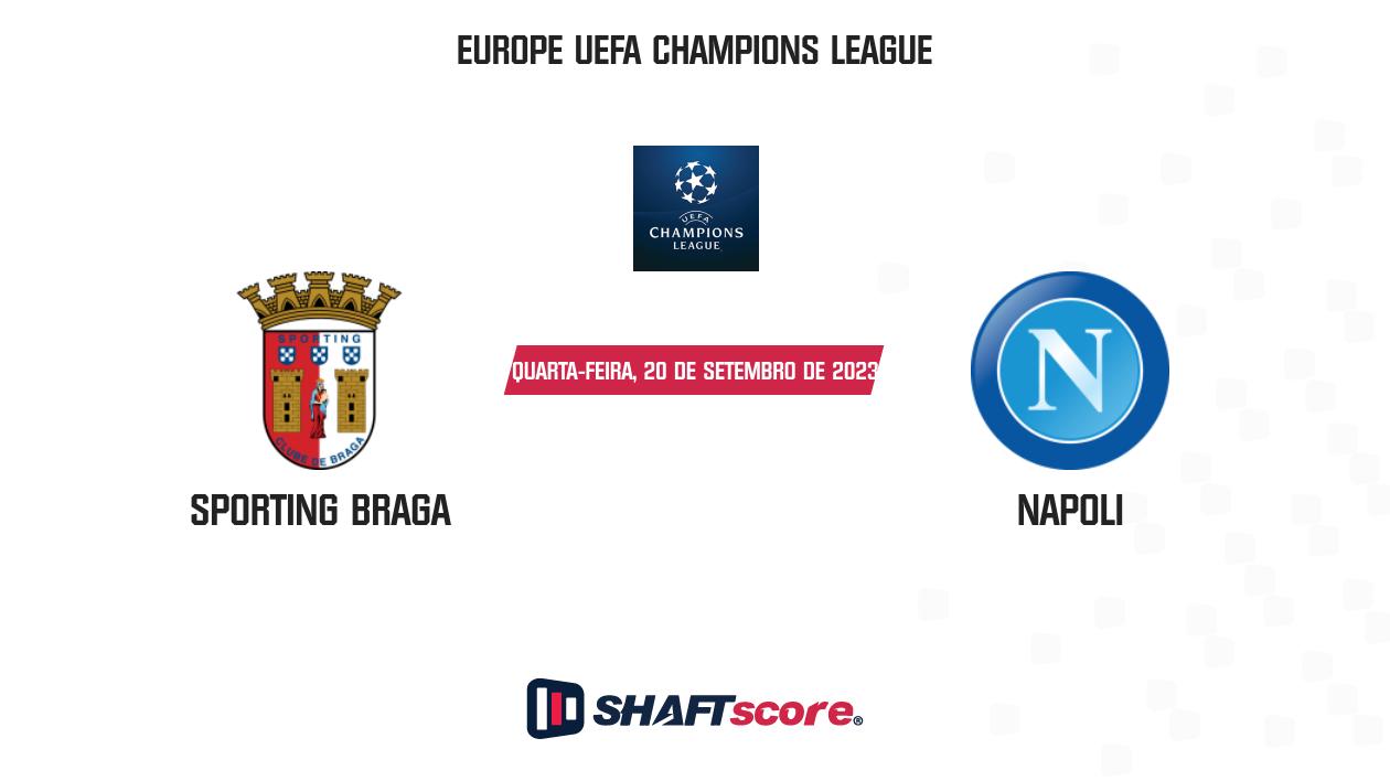 Prognóstico, palpite e dicas: Sporting Braga vs Napoli