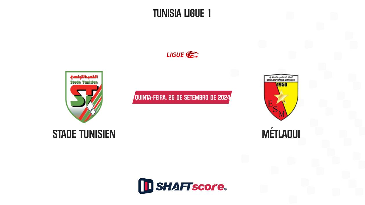 Palpite: Stade Tunisien vs Métlaoui